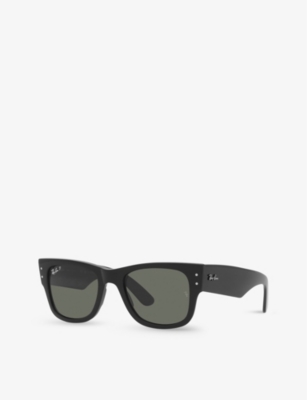 Ray Ban Ray-ban Womens Black Rb0840s Mega Wayfarer Acetate Sunglasses In Black