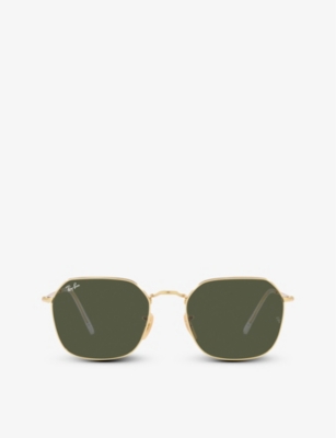 Shop Ray Ban Ray-ban Women's Gold Rb3694 Jim Polished-metal Sunglasses