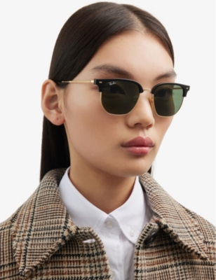 Ray Ban Ray-ban Womens Black Rb4416 New Clubmaster Propionate Sunglasses In Black