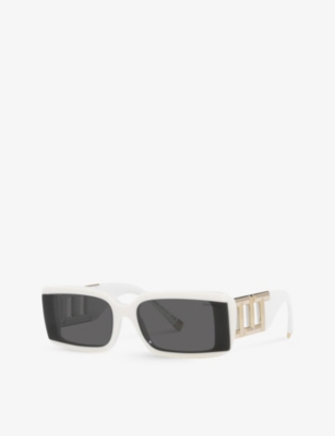 Tiffany & Co 0tf4197 8357s4 Rectangle Sunglasses In White