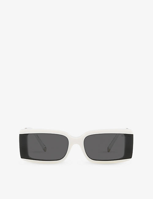TIFFANY & CO: TF4197 rectangle-frame acetate sunglasses