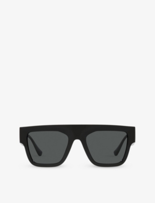 Versace Womens Black Ve4430u Square-frame Acetate Sunglasses