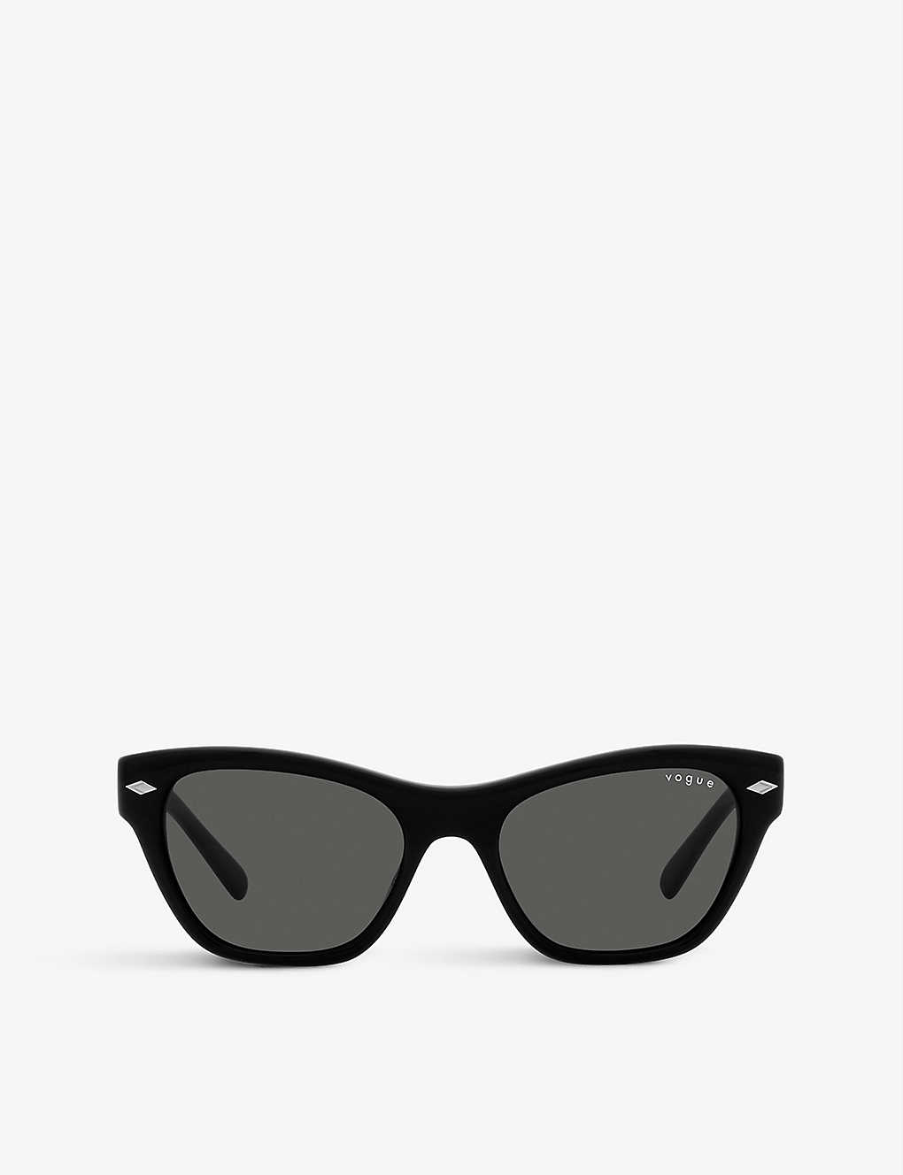Vogue Womens Black Vo5445s Cat Eye-frame Acetate Sunglasses