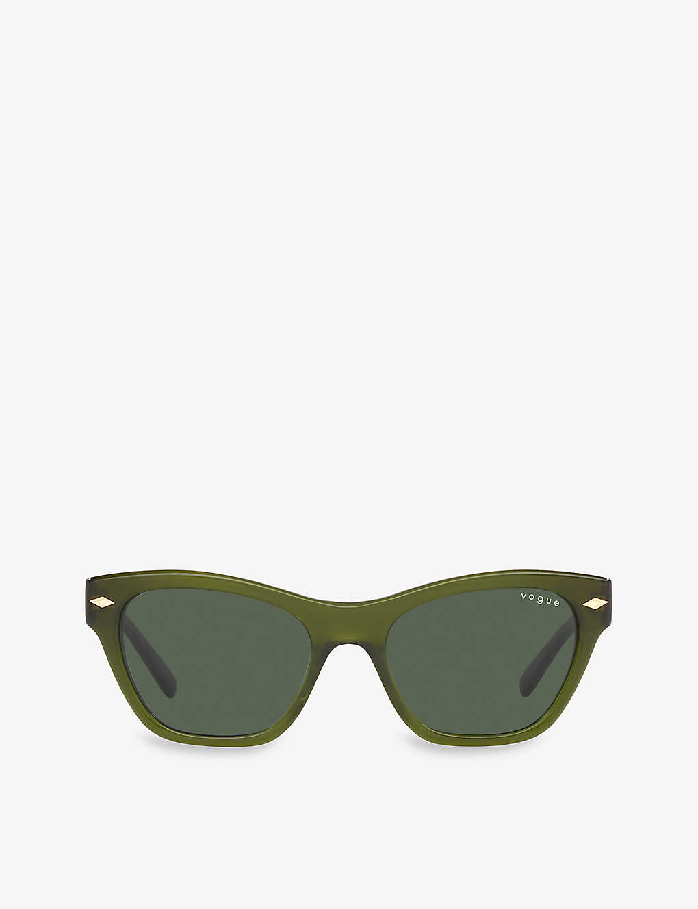 Vogue Womens Green Vo5445s Cat Eye-frame Acetate Sunglasses