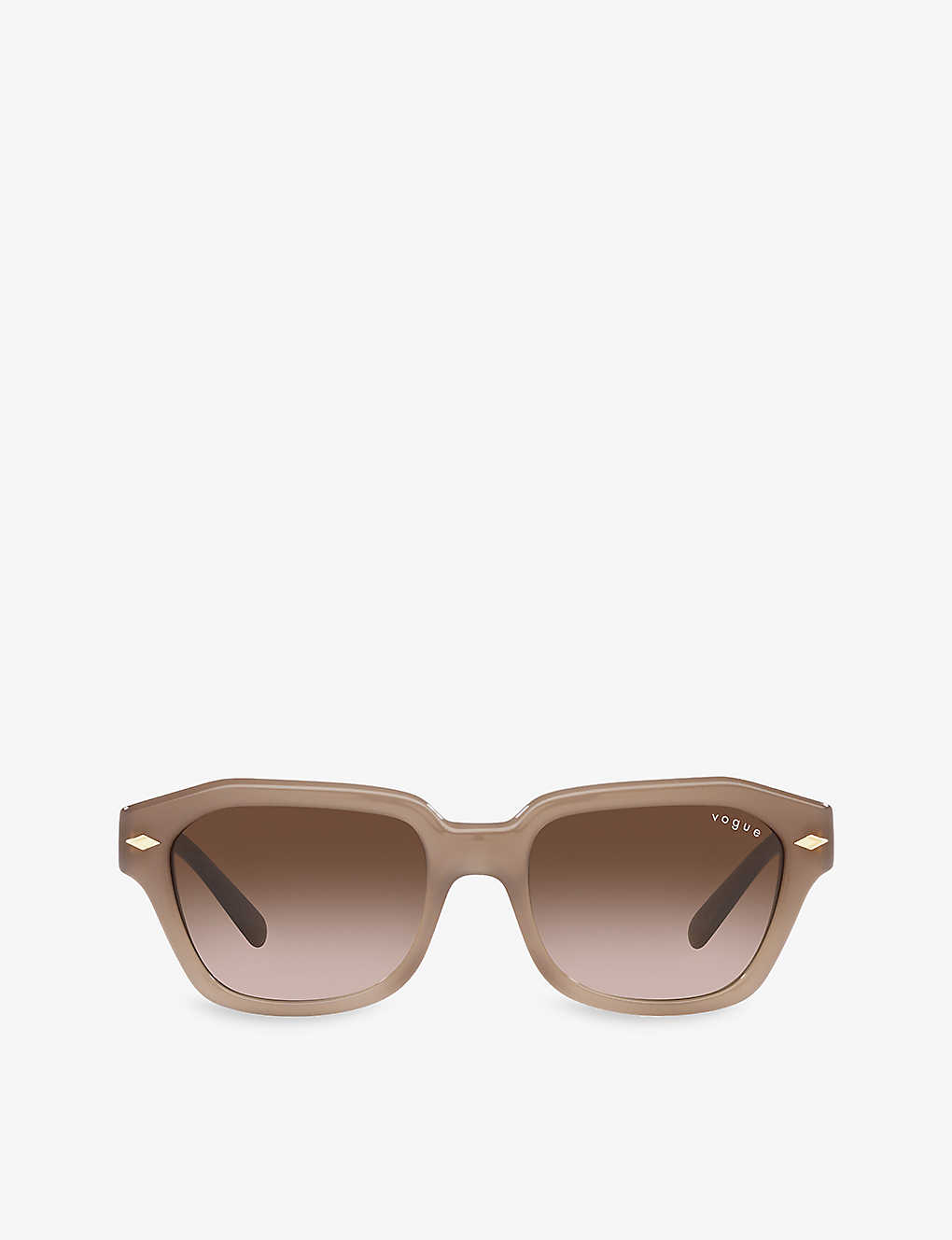 Vogue Womens Brown Vo5444s Irregular-frame Acetate Sunglasses