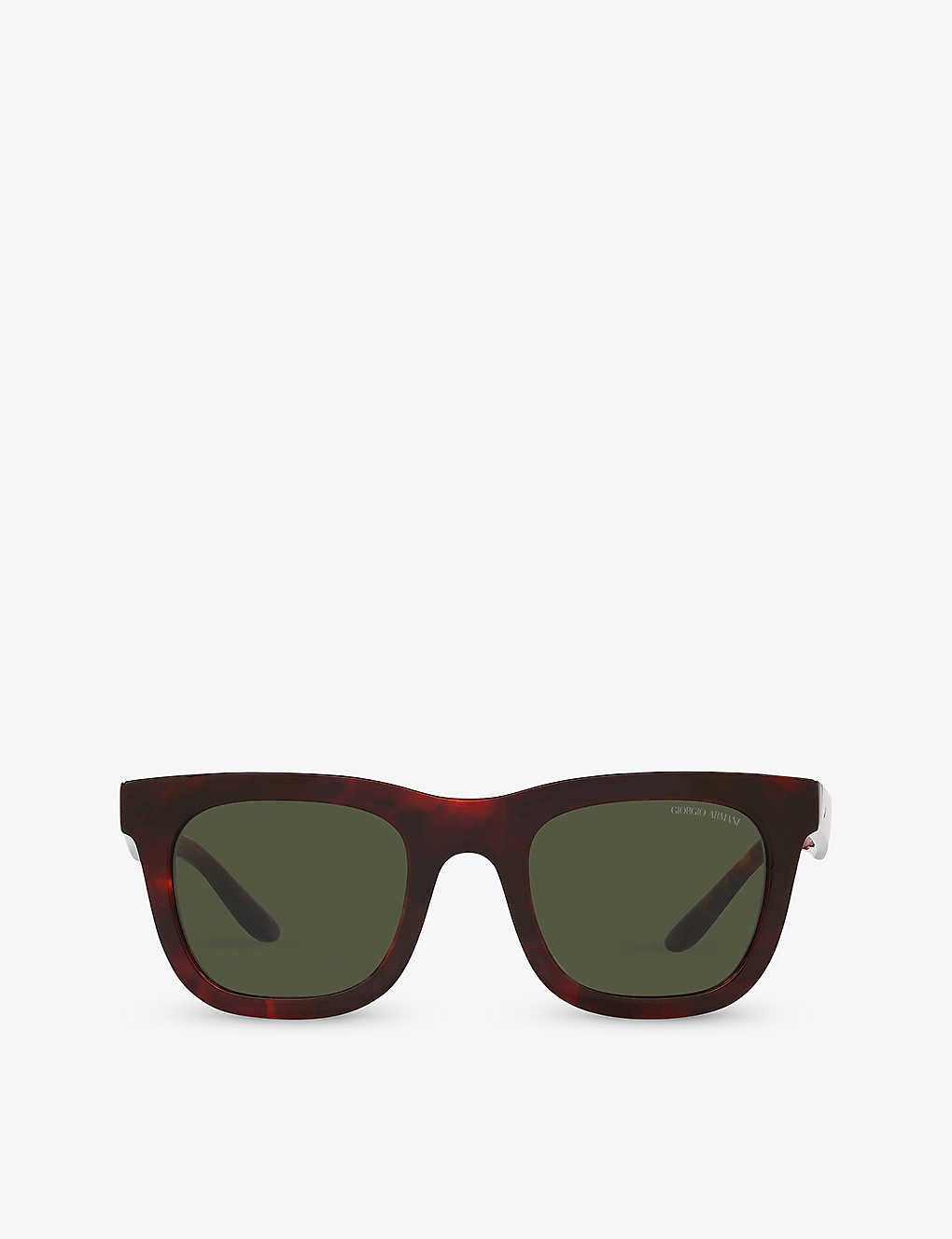 Giorgio Armani Womens Red Ar8171 Square-frame Acetate Sunglasses