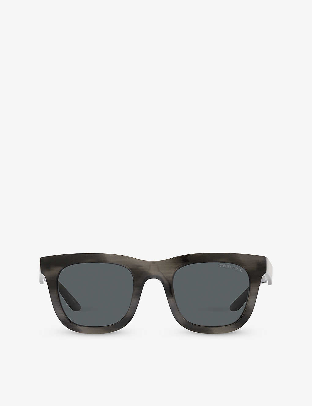 Giorgio Armani Womens Grey Ar8171 Square-frame Acetate Sunglasses