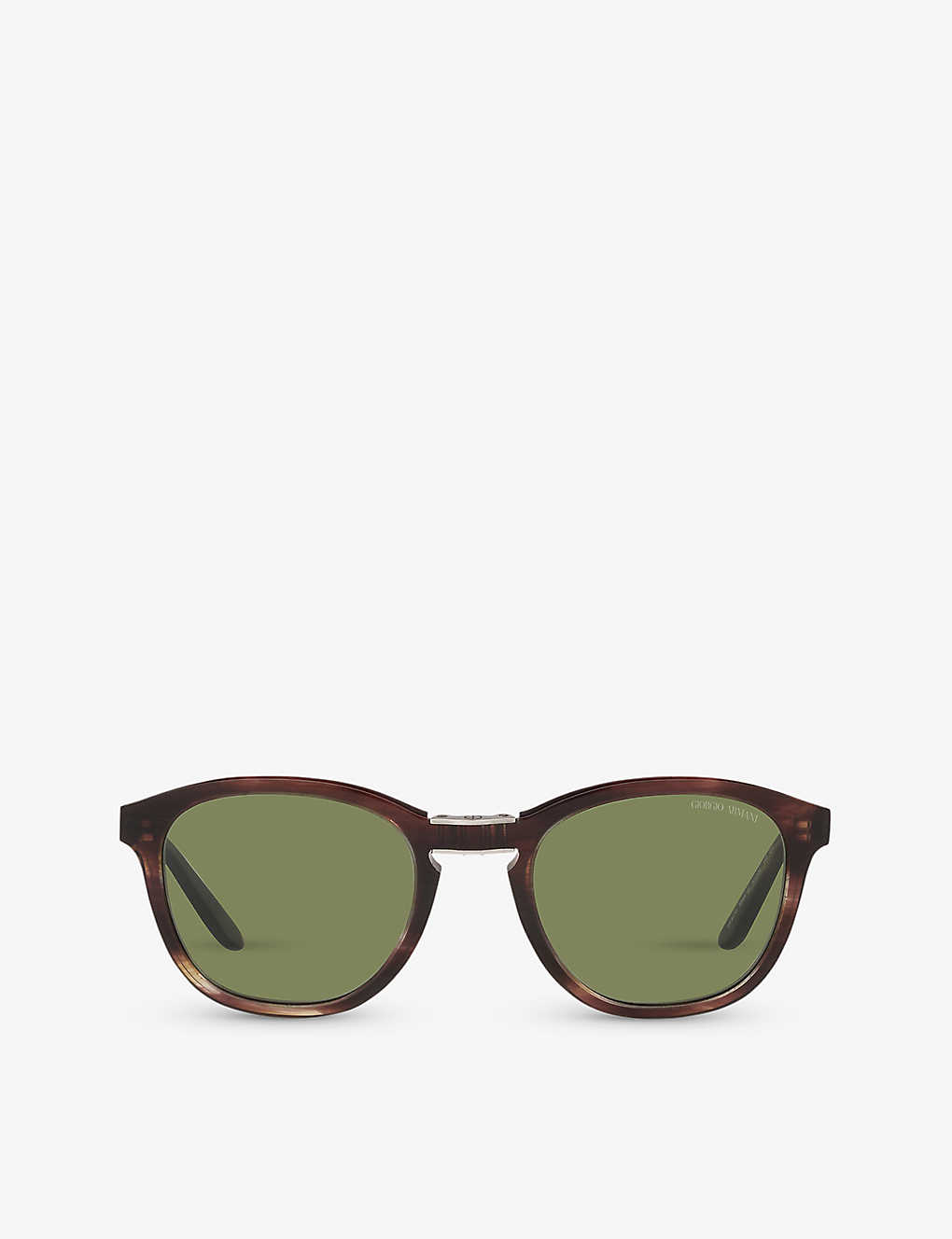 Giorgio Armani Womens Brown Ar8170 Square-frame Acetate Sunglasses
