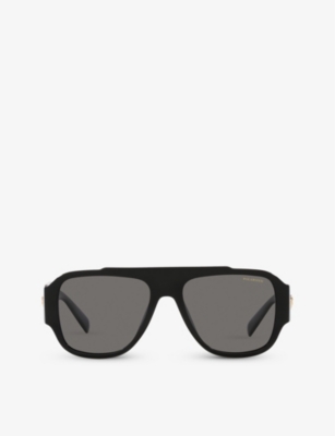Versace Womens Black Ve4436u Pillow-frame Acetate Sunglasses