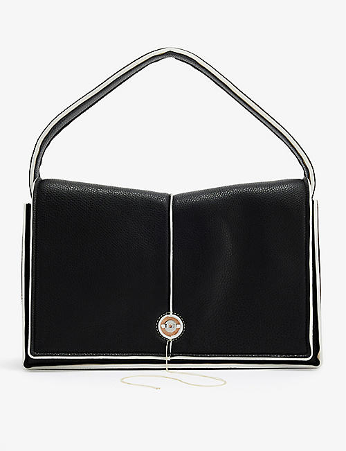 DENTRO: Dentro brand-plaque leather shoulder bag