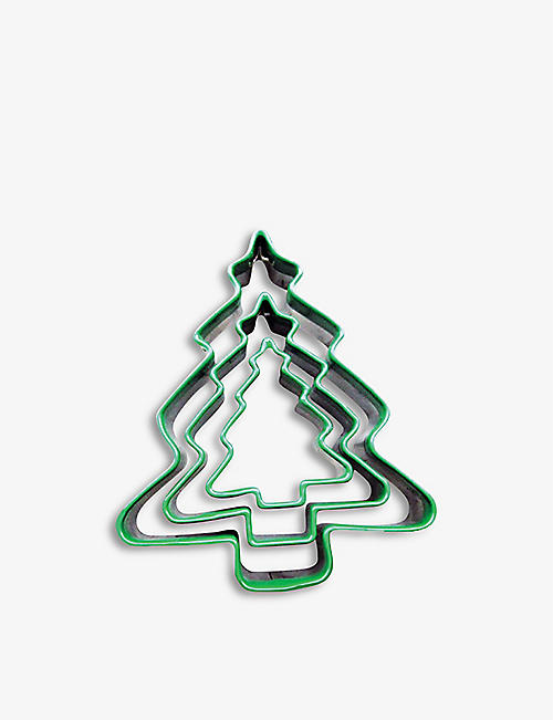 EDDINGTONS: Christmas Tree stainless-steel cookie cutters set of three