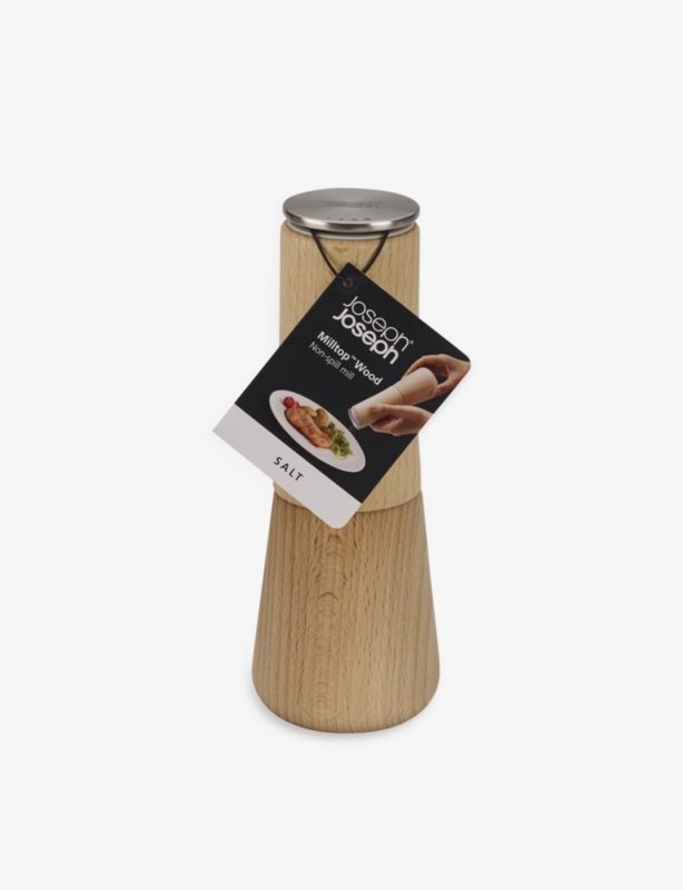 Milltop wooden salt mill 19cm