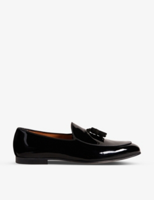 TED BAKER - Eroll tassel-detail patent-leather loafers | Selfridges.com