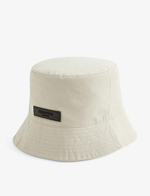 FOG X ESSENTIALS: ESSENTIALS brand-badge cotton-blend bucket hat