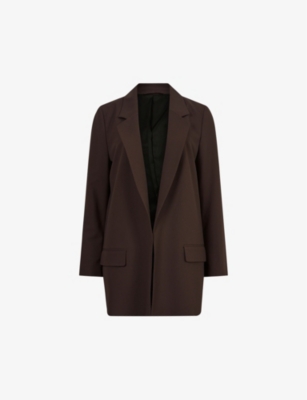 Allsaints Aleida Blazer In Cacao Brown