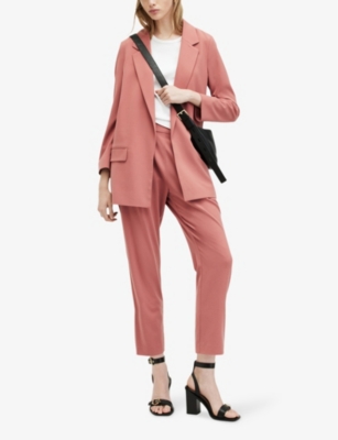 Allsaints Aleida Lightweight Tri Blazer In Rich Pink