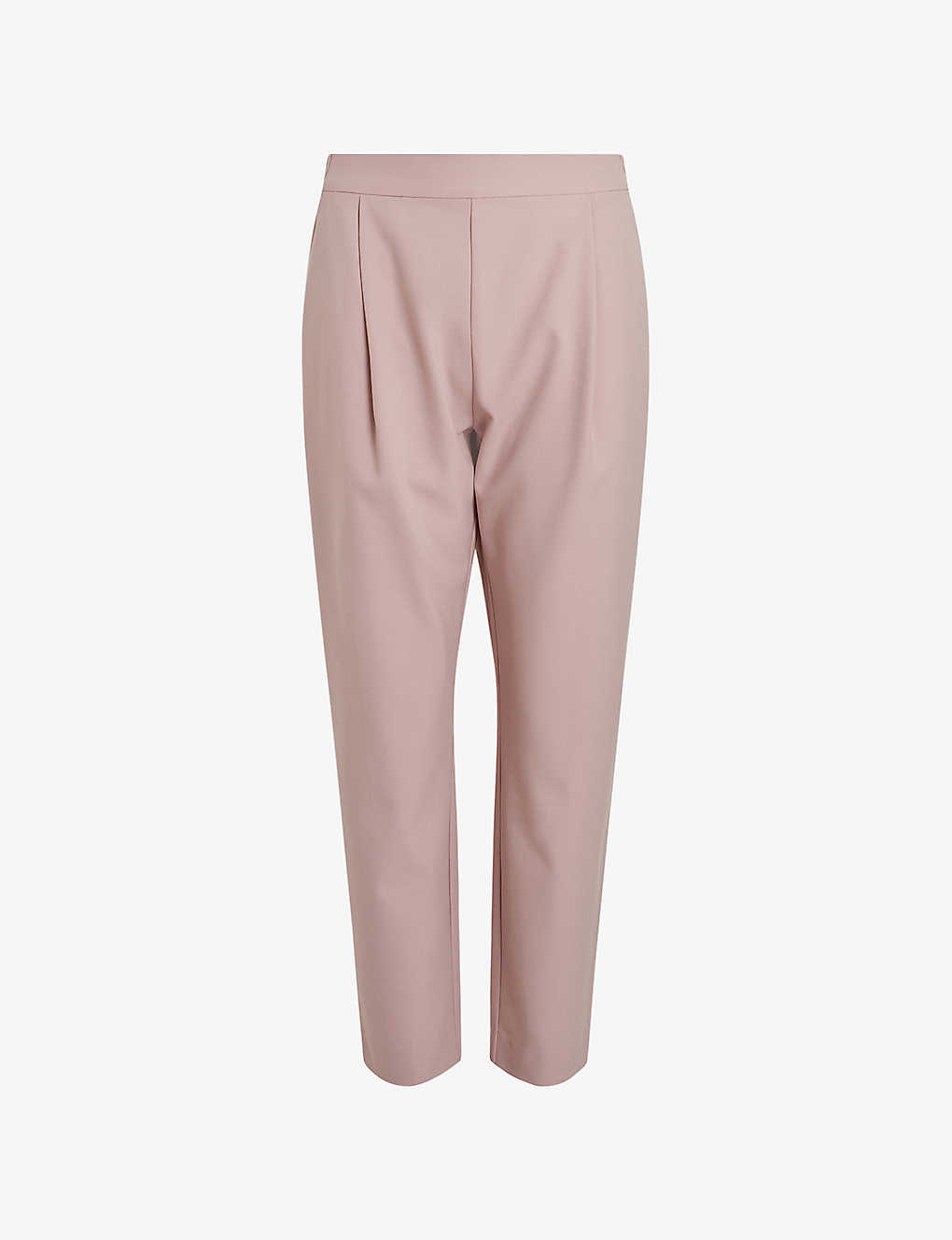 ALLSAINTS ALLSAINTS WOMEN'S PALE ORCHID PI ALEIDA TAPERED MID-RISE STRETCH-WOVEN TROUSERS,60092169