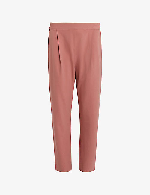 ALLSAINTS: Aleida tapered mid-rise stretch-woven trousers