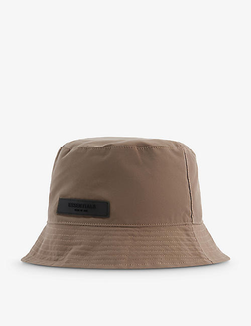 FOG X ESSENTIALS: ESSENTIALS brand badge cotton-blend bucket hat