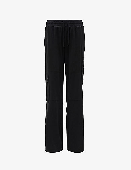 ALLSAINTS: Carissa straight-leg stretch-recycled polyester trousers