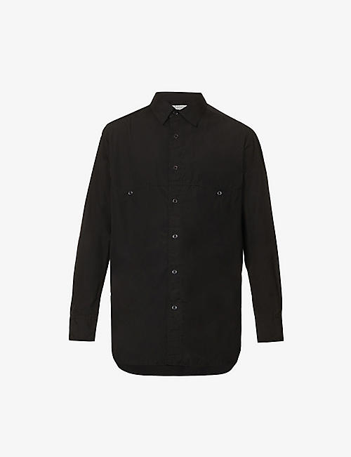 YOHJI YAMAMOTO: Welt-pocket long-sleeved regular-fit cotton shirt