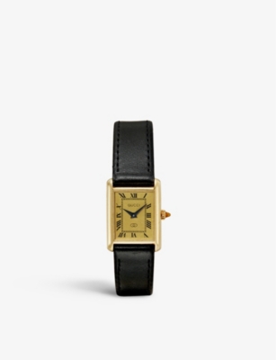 RESELFRIDGES WATCHES Pre loved Gucci Tank yellow gold manual