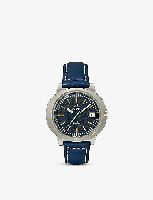 RESELFRIDGES WATCHES: Pre-loved Omega Geneve Dynamic stainless-steel automatic watch