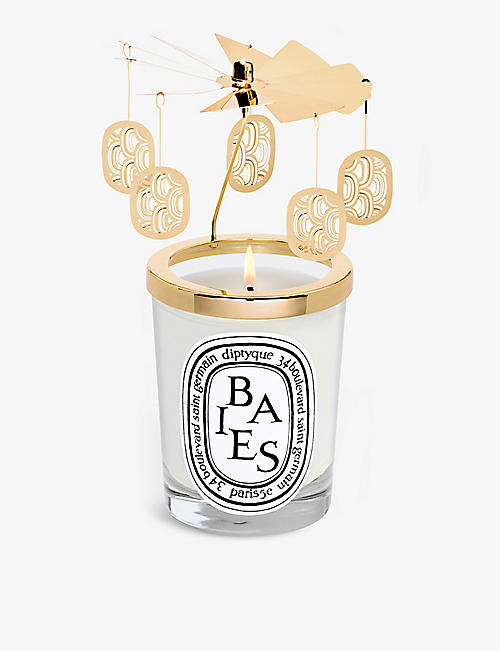 DIPTYQUE: Holiday 2022 Collection Baies scented candle and carousel set