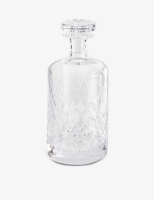 Shop Soho Home Barwell Diamond-cut Large Crystal Decanter 750ml