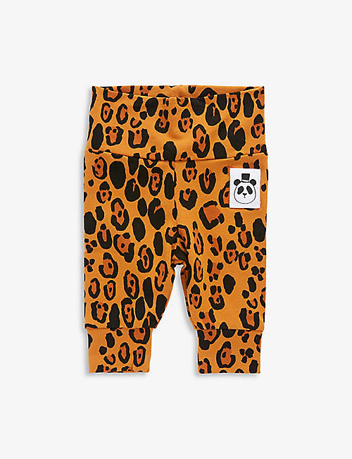 MINI RODINI: Leopard-print stretch-lyocell leggings 0-3 months