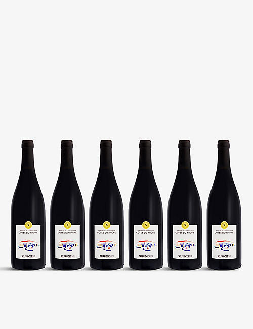 SELFRIDGES SELECTION：Côtes du Rhône 葡萄酒一箱六瓶装