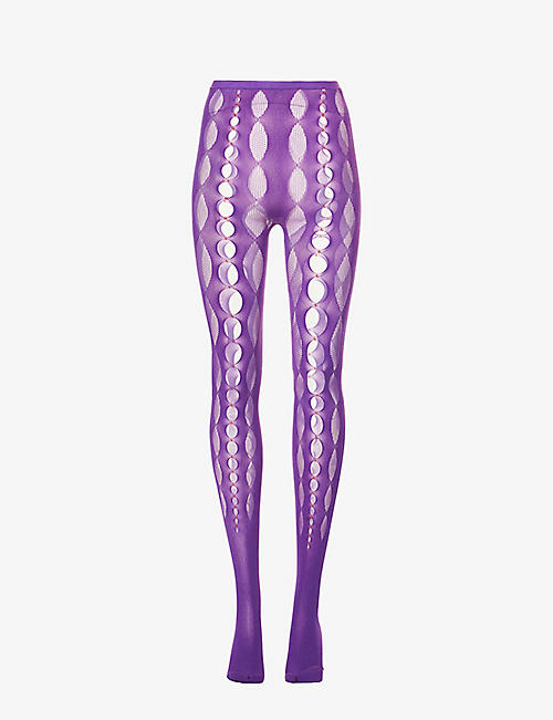 RUI: Cut-out high-rise stretch-woven tights