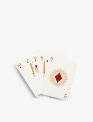 DESIGN WORKS: The Great Indoors graphic-print playing cards 8.9cm
