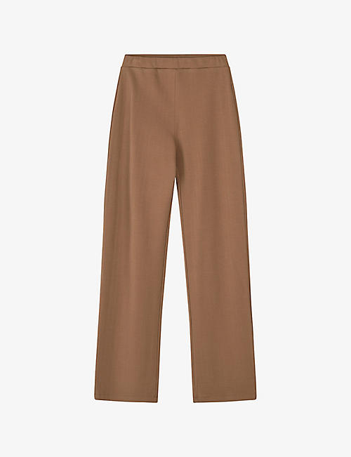 LIBERTINE LIBERTINE: Rack straight-leg high-rise woven trousers