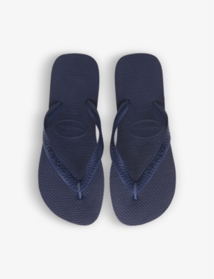 HAVAIANAS WOMENS NAVY TOP RUBBER FLIP-FLOPS 60145063