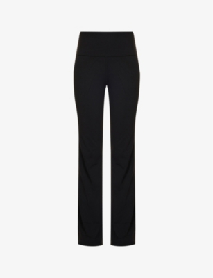 ADANOLA - Yoga flared-leg high-rise stretch-jersey trousers