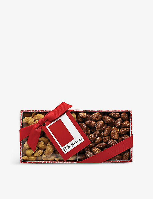 FARHI: Caramel honey almond and cashew selection box 200g