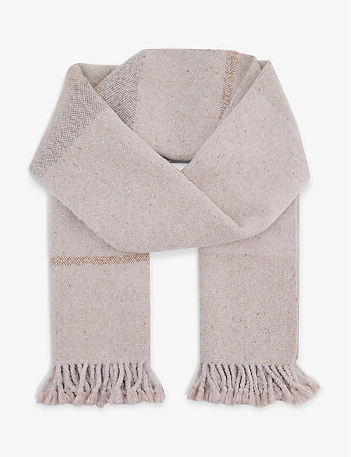 LAUREN MANOOGIAN: Striped alpaca wool-blend scarf