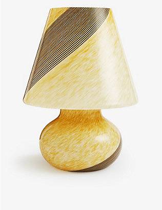 SOHO HOME: Lucio striped glass table lamp 39cm