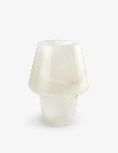 SOHO HOME：Ava 锥形雪花石膏花瓶 25 厘米