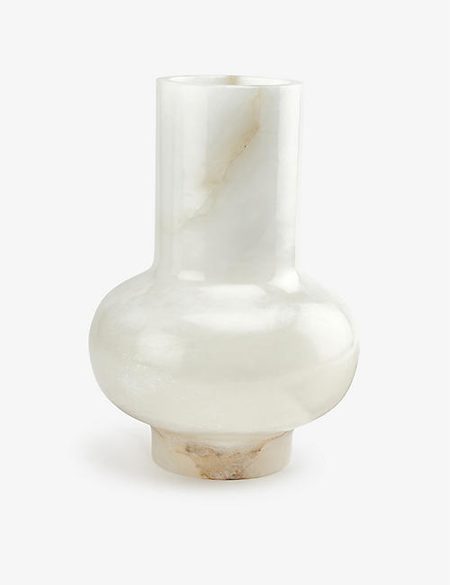 SOHO HOME：Ava 大号雪花石膏花瓶 29 厘米
