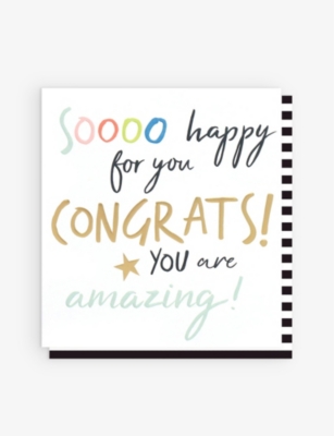 CAROLINE GARDNER: You are amazing congratulations greeting card 13.5cm x 12.5cm