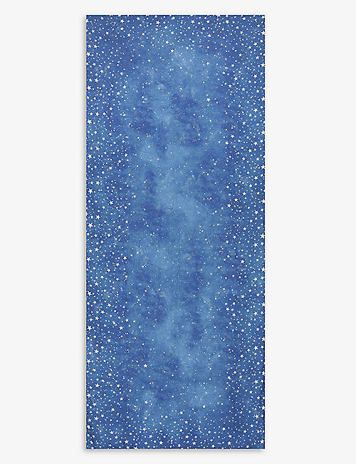 SUMMERILL AND BISHOP: Celestial Stars linen table cloth 250cm x 165cm