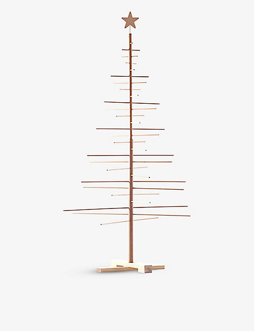 CHRISTMAS: Star-embellished beech and spruce Christmas tree 190cm