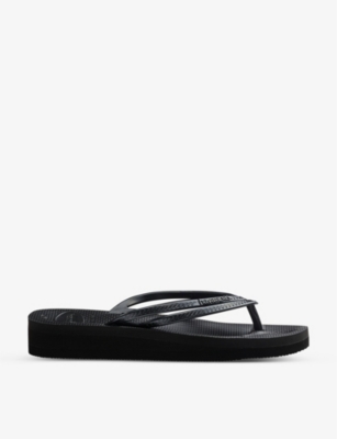 Havaianas Wedge Flip Flops In Black, ModeSens