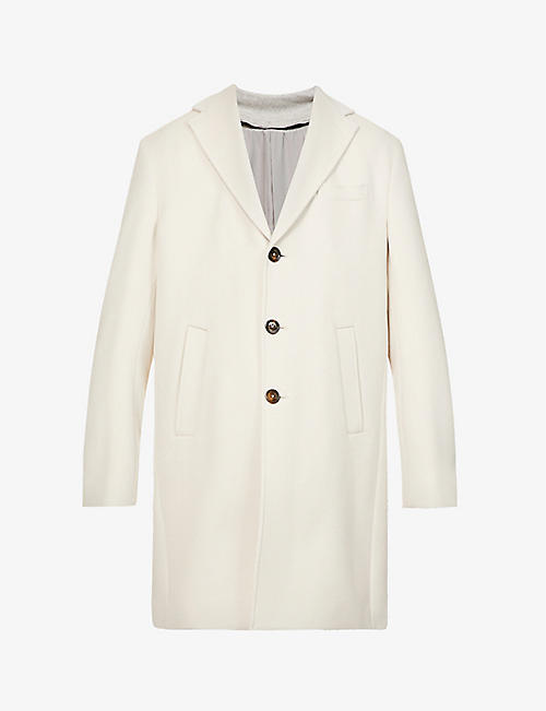 ELEVENTY: Detachable funnel-neck wool and cashmere-blend coat