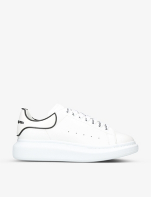 Alexander McQueen Oversized Logo-patch Sneakers in White for Men