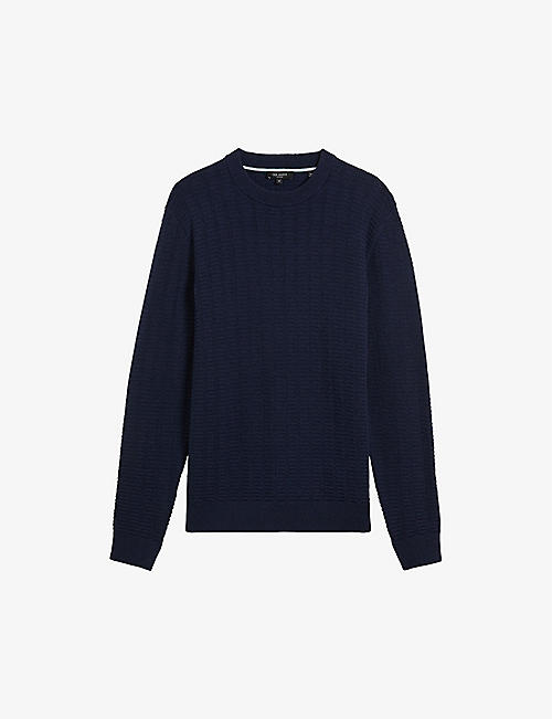 TED BAKER: Lentic textured knit jumper