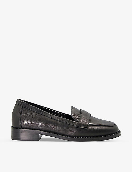 DUNE: Gissele faux-leather loafers
