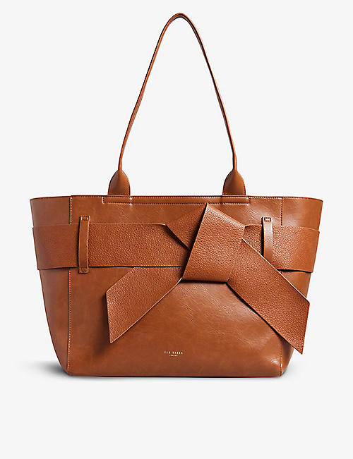 TED BAKER: Jimma faux-leather tote bag